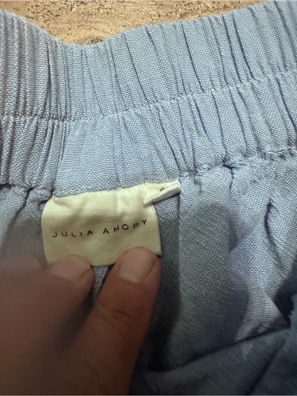 Light Blue Terry Elastic-Waist Athletic Shorts - Picture 5 of 5